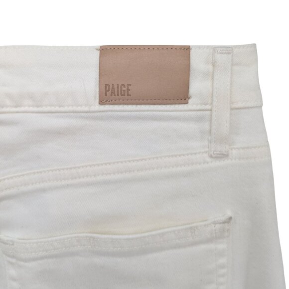 Paige Anessa Wide Leg Jeans Womens White Light Ecru Stretch Denim Size 29 - Picture 5 of 12